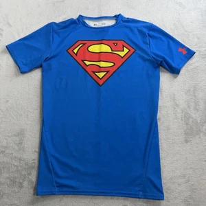 Camisa Under Armour Superman Para Hombres Grande Azul Compresión HeatGear DC Comics Camiseta - Imagen 1 de 14