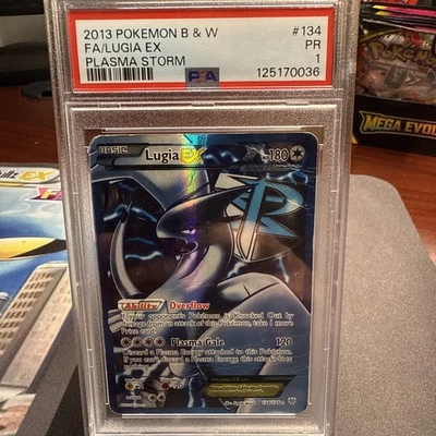 Pokemon Lugia EX Full Art 134/135 PSA 1 (pop of 17) Plasma Storm - Image 1 of 2