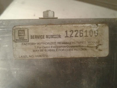 Engine ECM Electronic Control Module 4-112 1.8L Fits 83 2000 587116 - Image 1 of 3