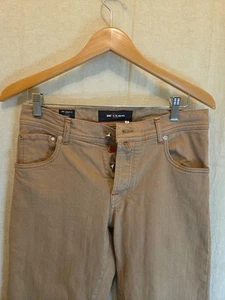 Kiton 5 Pocket Jean Cut Pants Size 32 US Light Brown Cotton 28 In. Inseam - Picture 1 of 15