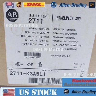 AB 2711-K3A5L1 2711K3A5L1 Rev A FRN 4.41 Panelview 300 NEW AB US Free Tax - Image 1 of 4