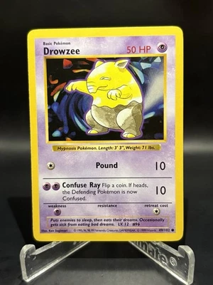 Pokemon Card - Drowzee Base Set Shadowless 49/102 - Image 1 of 2