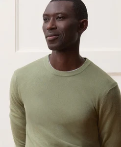 TODD SNYDER Herren Gr. M Salbeigrün Seide Kaschmir Rundhals Pullover - Bild 1 von 6