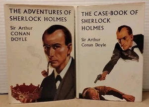 Arthur Conan Doyle Adventures & Casebook of Sherlock Holmes 1966 Uniform Ed HCDJ - Picture 1 of 13