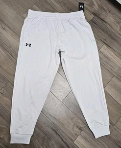 Under Armour Sweatpants Mens 2XL Gray Loose Fit Fleece Joggers Athletic Lounge - Picture 1 of 10