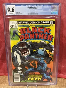 Marvel Comics Black Panther #5 CGC 9.6. Jack Kirby. Comic White Pages. 1977. - Picture 1 of 3