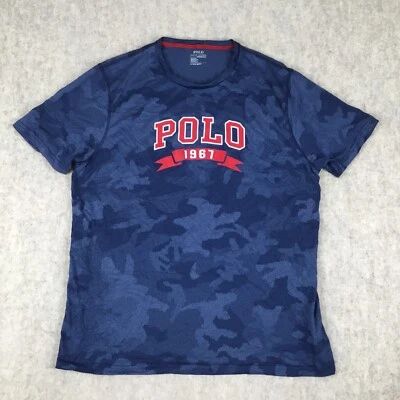 Polo Ralph Lauren Camisa Para Hombres XL Multicolor Rendimiento Camiseta Camiseta SS Camuflaje 1967 Foto 1 de 4