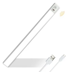 LED Under Cabinet Closet Light Motion Sensor USB Rechargeable Kitchen Lamp Strip - Picture 1 of 13