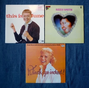 3 x Female Vocal Jazz 12" vinyl records June Christy Keely Smith Dinah Shore - Picture 1 of 24