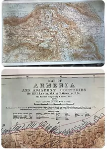 Armenian Map Armenia Adjacent Countries LYNCH & OSWALD 1901 High Quality Replica - Picture 1 of 4