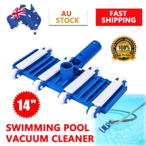 14" Pool Set Vinyl Vacuum Vac Head Heavy Duty Fibreglass Concrete Cleaner Tool - Picture 1 of 24