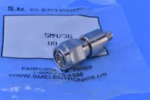 S.M Electronics SMA Female-TNC Male Adapter Passivated SS 1.5VSWR 18GHz SM4736 - Picture 1 of 4