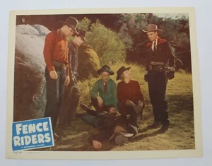 Whip Wilson Fence Riders Lobby Card 1950 Monogram Pictures Western Movie VF - Picture 1 of 3