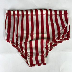 VTG Speedo Men's 60s 70s Red Striped Swim Briefs Sz 28