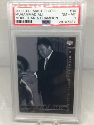 2000 Upper Deck Master Collection #30 Muhammad Ali PSA 8 (only 2 graded higher) - Image 1 of 2