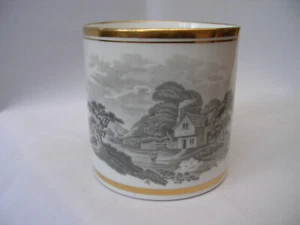 Antique Spode Bat Printed Coffee Can. c.1810 - Picture 1 of 7