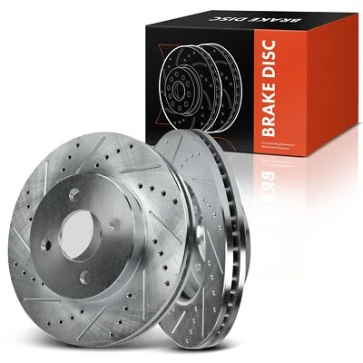 2 rotores de freno delanteros perforados de 256,1 mm para Chevrolet Cobalt Pontiac Saturn Foto 1 de 4