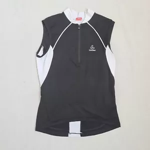 Loffler Womens Cycling Jersey Size M Sleeveless Bike Shirt Top 1/4 Zip Pockets - Picture 1 of 16