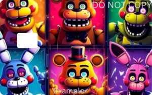 FANAF Five Night At Freddys Debit / Credit Card Skin Sticker Decal - Picture 1 of 1