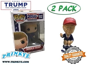 RARE!! 2 pack President Donald Trump Figurines: Donald Trump 2024 Damaged Box! - Picture 1 of 14