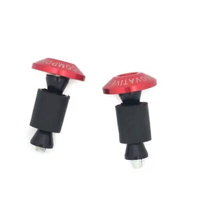 Contrapesos antivibración para manillar Rojo para Honda Kawasaki Yamaha Suzuki - Imagen 1 de 3