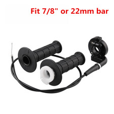 Motorcycle 7/8" Twist Throttle Handle Cable Set Fit For 50cc 150cc 250cc ATV