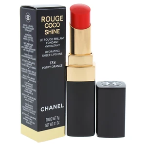 CHANEL Rouge Coco Shine Hydrating Sheer Lipstick 138 POPPY ORANGE, NIB VERY RARE - Picture 1 of 1