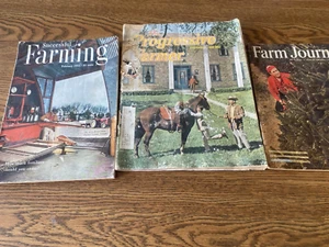 3 VTG  FARMING MAGAZINES-SUCCESSFUL FARMING, PROGRESSIVE FARMER 50'S-60'S-#25-1 - Foto 1 di 11