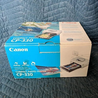 Canon CP-330 Compact Photo Printer PictBridge, Power cord Battery, new old stock - Image 1 of 4