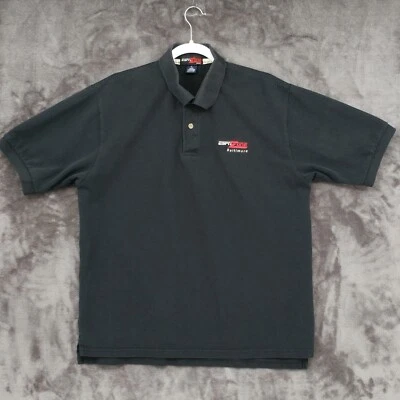 ESPN Zone Baltimore Polo Shirt Black Pique Cotton Large Short Sleeve - Image 1 of 4