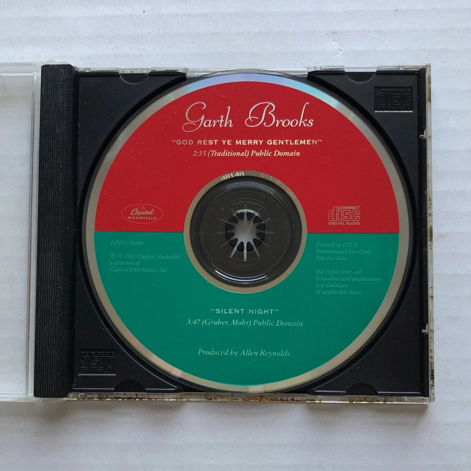 Garth Brooks Silent Night / God Ruhe Ye Fröhliche Gentlemen 1990 US Promo Nur CD - Bild 1 von 1