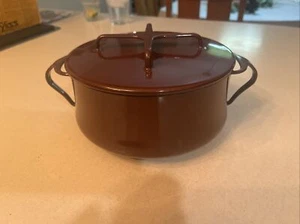 Dansk France IHQ Kobenstyle Marrón 2 Qt Esmalte Horno Holandés Olla con Tapa - Imagen 1 de 10