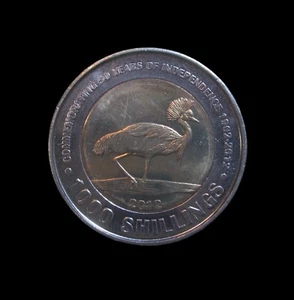 UGANDA 1000 SHILLINGS 2012 INDEPENDENCE BI-METALLIC UNC KM 278 #1032# - Picture 1 of 2
