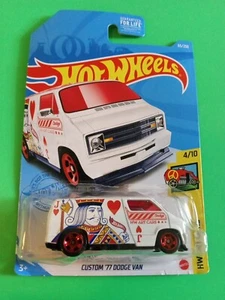 Hot Wheels Treasure Hunt - Custom ‘77 Dodge Van HW Art Cars 4/10 New 2020 65/250 - Picture 1 of 3