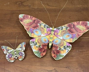 Mackenzie Childs Flower Market Large & Small Butterfly - Picture 1 of 10