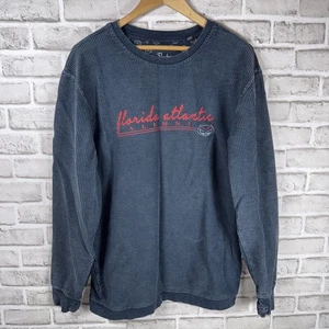 Suéter Vintage Florida FAU Pressbox Acanalado Polar Cuello Redondo Universitario Mediano M - Imagen 1 de 8