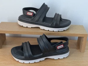 Hunter Women’s Bloom Algae Foam Sandals Black Size UK 5 - Picture 1 of 11