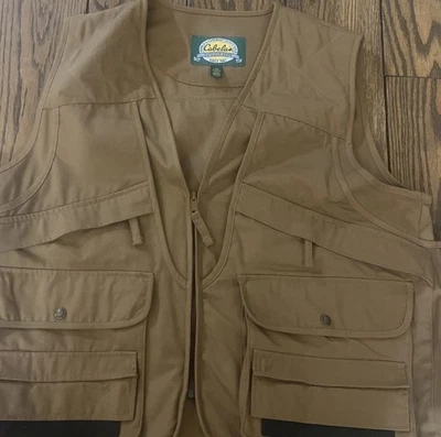Nuevo Chaleco de Juego Cabela’s Bronceado Grande Amplio Bolsa de Juego Porta Conchas  Foto 1 de 4