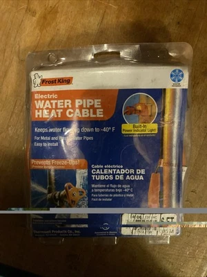 Frost King Electric Water Pipe Heat Cable 120VAC -40 Degrees F 15ft - 6ft HC06 - Image 1 of 4