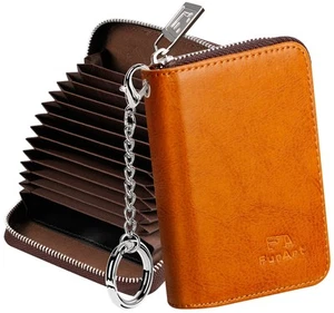 Credit Card Wallet, Zipper Card Cases Holder for Men Women, RFID Blocking, Ke... - Picture 1 of 7