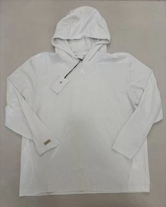Nike Jordan Golf Sport Pullover Felpa con Cappuccio Bianco HQ8494-100 Maglia Uomo Taglia 2XL $200 - Foto 1 di 7