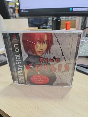 Dino Crisis (Sony PlayStation 1, 1999) 2 Disc Ed. Complete With Bonus Disc, Cib  - Image 1 of 4