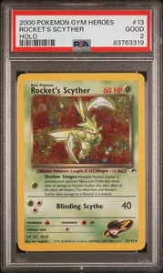 Pokémon Gym Heroes #13 Rocket'S Scyther Holo 2000 PSA 2 - Imagen 1 de 2