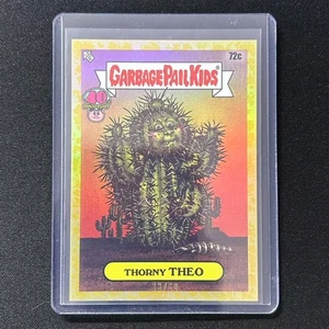 💎2025 TOPPS GARBAGE PAIL KIDS 40th ANNIVERSARY GOLD 72C THORNY THEO /50 - Picture 1 of 1