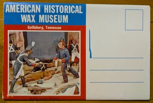 Vintage Gatlinburg Tennessee amerikanisches historisches Wachsfigurenkabinett Souvenir Postkartenbuch - Bild 1 von 4
