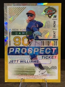 2024 Panini Prospect Edition Jett Williams Gold Prizm /10 SSP. New York Mets - Bild 1 von 3