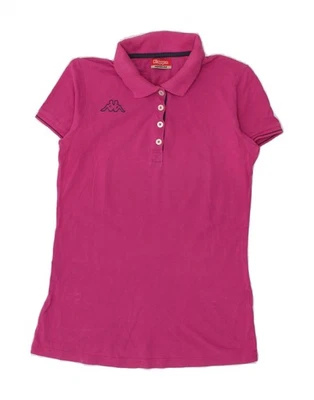 KAPPA Womens Polo Shirt UK 12 Medium Pink CI19 - Image 1 of 3