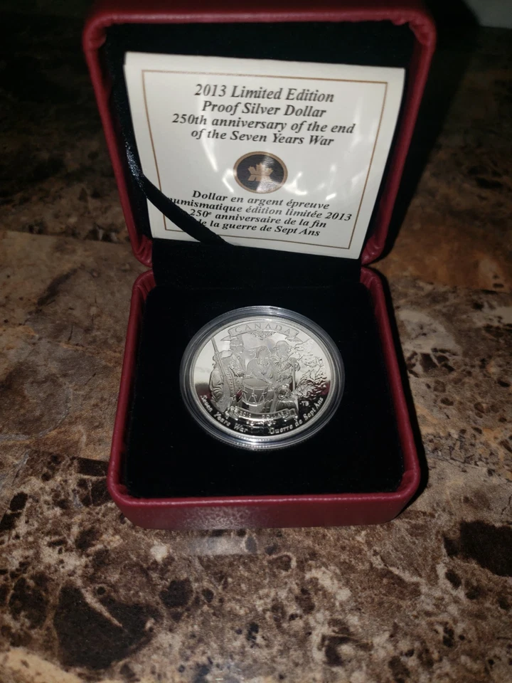 Rcm 2013 .9999 Silver: 250th Anniversary The End of Seven Years War - Image 1 of 2