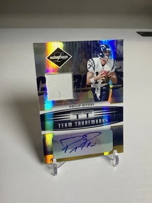 Philip Rivers 2006 Leaf Limited Game Used Jersey Patch Auto SP /25 - Image 1 of 4