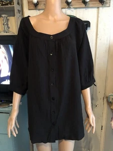 Blusa Mujer Diseño Por Ciervo Blanco Talla 3X Negra - Imagen 1 de 10